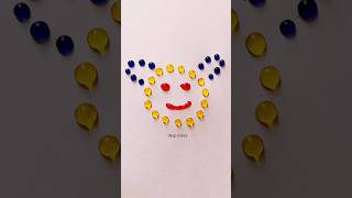 Smiley Colors Drops Mixing.😊#asmr #mesmerizing #viral #art #shorts
