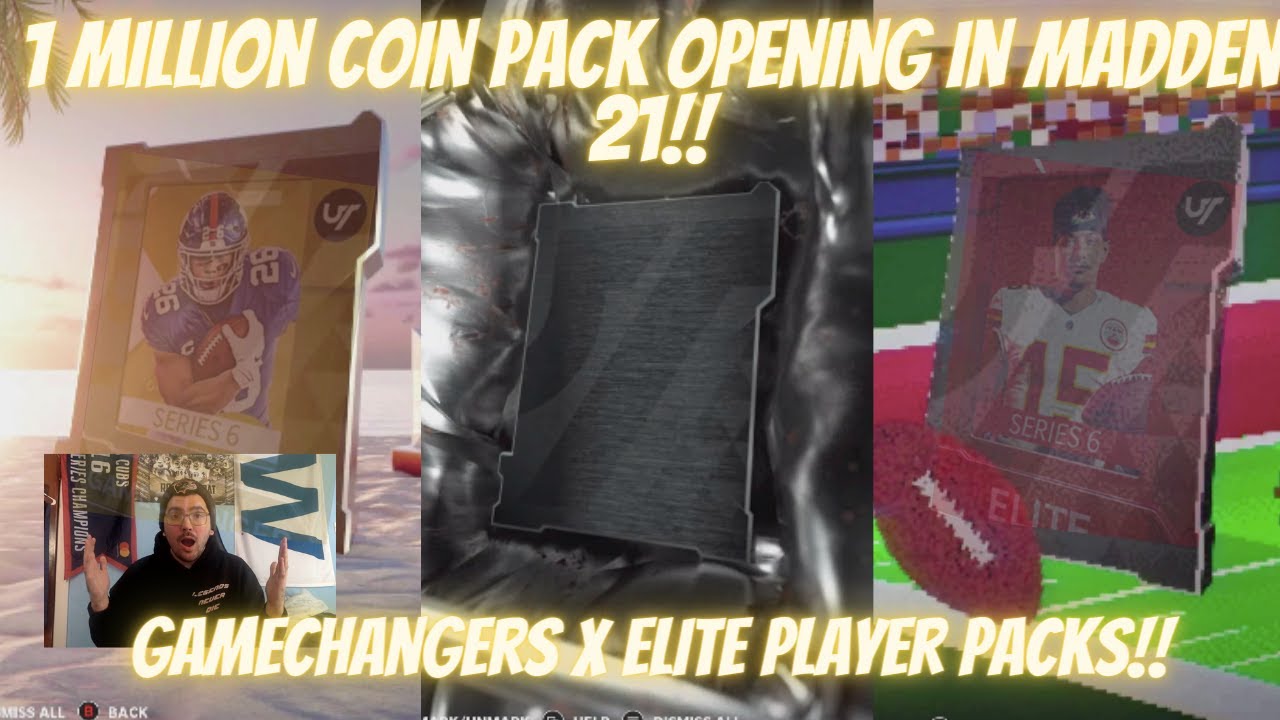 BIG *1 MILLION COIN* GAMECHANGER/ELITE PLAYER PACK OPENING IN MADDEN 21!!! I WAS ACTUALLY SURPRISED!
