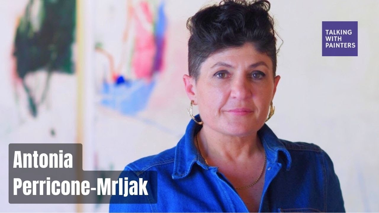 Antonia Mrljak talks with Maria Stoljar in her studio