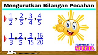 Cara Mudah Mengurutkan Bilangan Pecahan