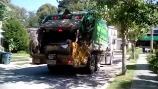 100 sub special: 4 WM garbage trucks in action!
