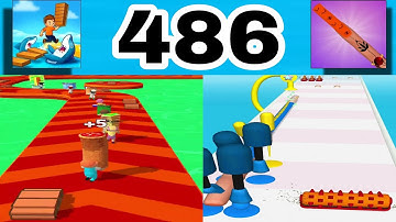 Shortcut Run VS Nail Stack: GameplayWalkthrough All Levels ( part 486)