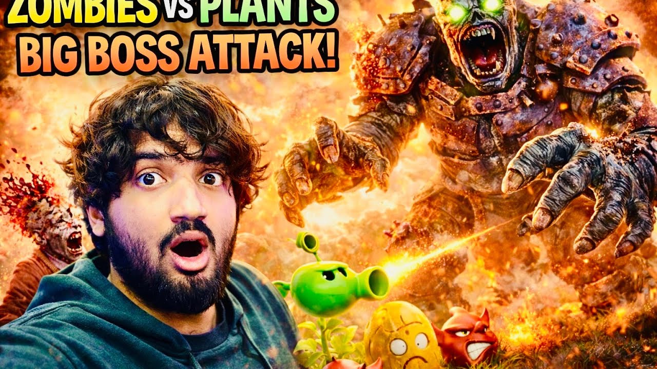 Big Boss Zombie Invades Plants 🌱🧟 | Full Fight Gameplay