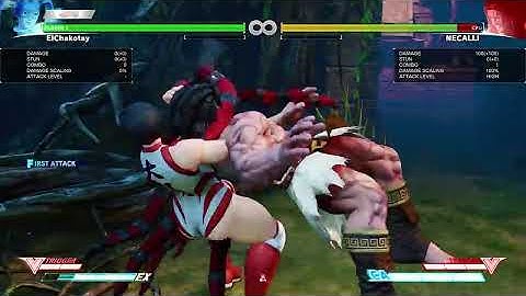 STREET FIGHTER V R.MIKA CRITICAL ART HITS WHILE BLOCKING ATTACK (WORKS WITH COMMAND GRABS AS WELL)