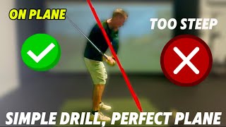 This Drill Makes the Downswing EASY — Shallow & Add Power Fast #golf #golfer #golflife