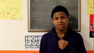 A returning Student Shares his After School Program Story