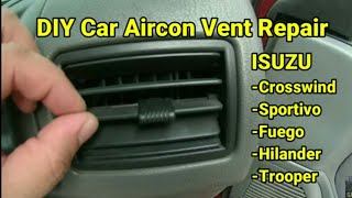 Diy Car Aircon Vent Repair