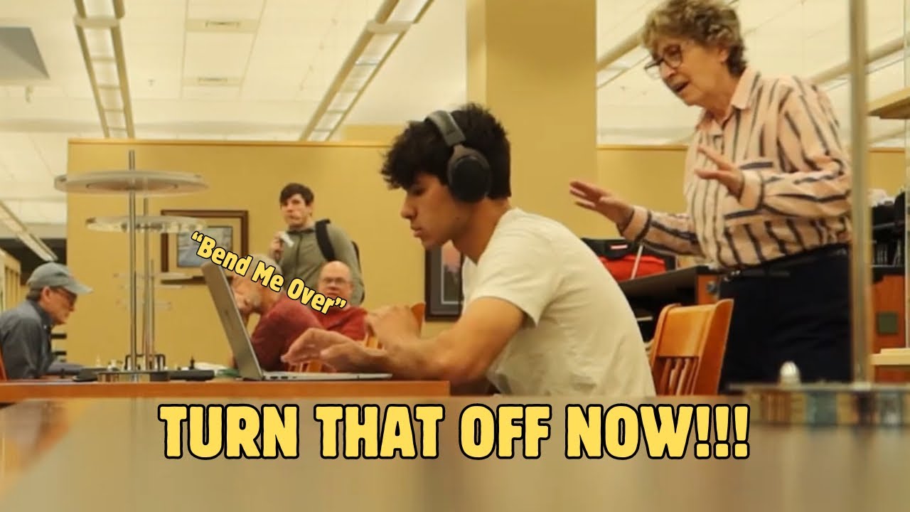Blasting INAPPROPRIATE Songs In The Library PRANK