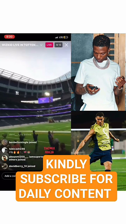wizkid channel his football skills Tottenham stadium #davido #burnaboy #wizkid #rema #asake