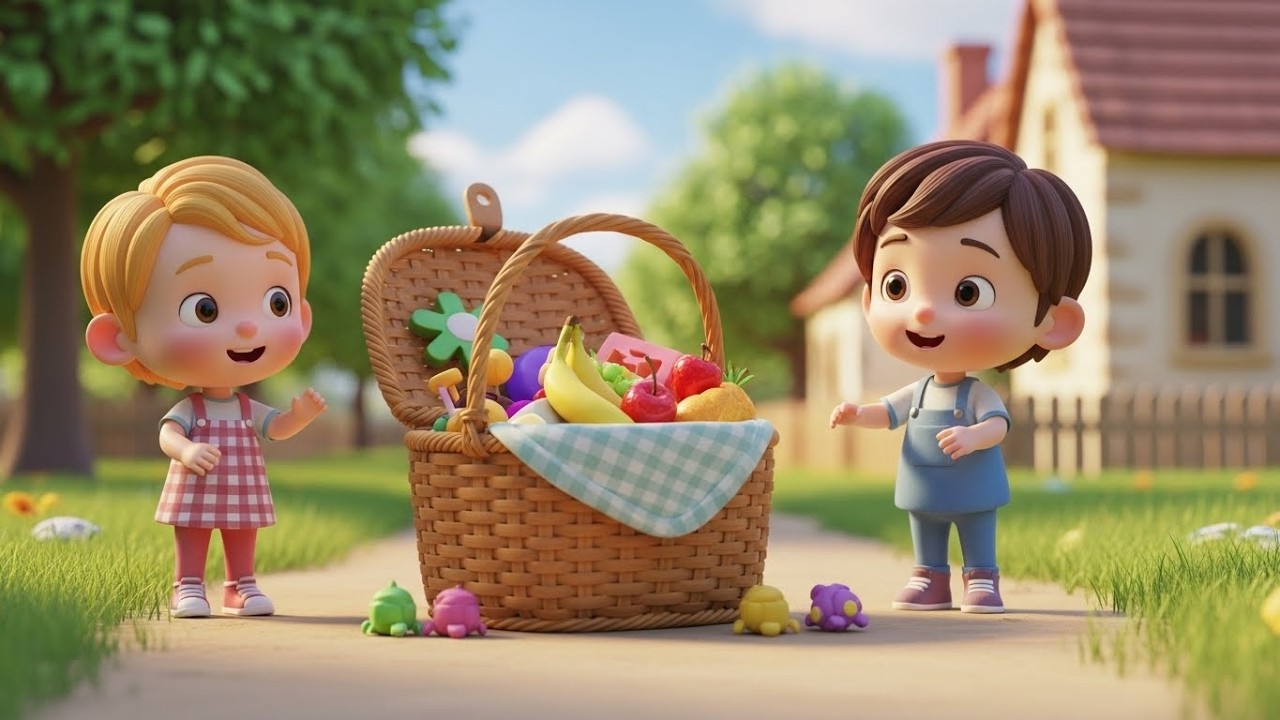 A Tisket, A Tasket 🧺🎶 | Classic Nursery Rhyme | Toddler Sing Along