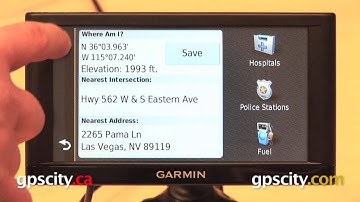 Garmin nuvi 66LMT: Where Am I? with GPS City