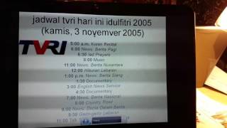 jadwal tvri hari ini idulfitri 2005