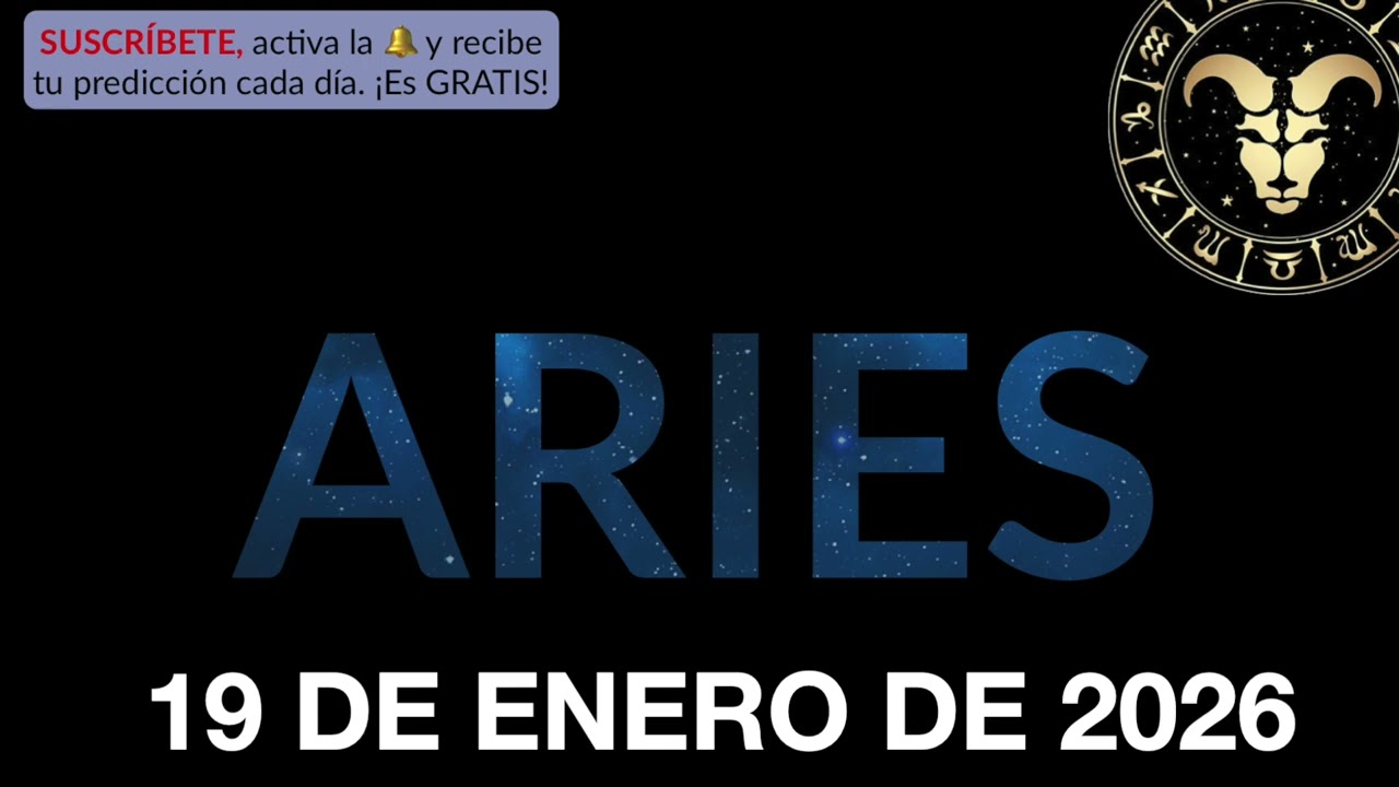 Horóscopo Diario - Aries - 19 de Enero de 2026.