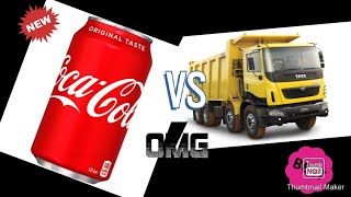 Truck Vs Coca Cola,  Pepsi , Car , Ice , Ball
