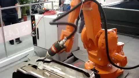 laser welding applications with a 6 axis ABB IRB2400 robot at eurobots net