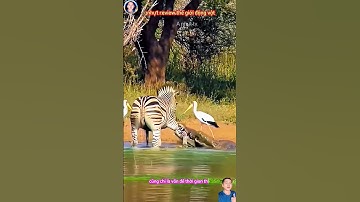 Ngựa Vằn Chạm Mặt Tử Thần Khi Bi Cá Sấu Phục Kích Dưới Nước #thegioidongvat #shorts #shortvideo