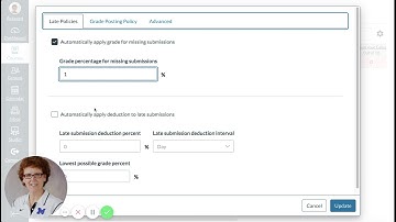 Canvas: Assigning an automatic grade for missing work