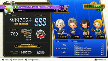 Theatrhythm Final Bar Line : More SQ - "Dugem DE Chocobo" - Supreme Difficulty Perfect Chain