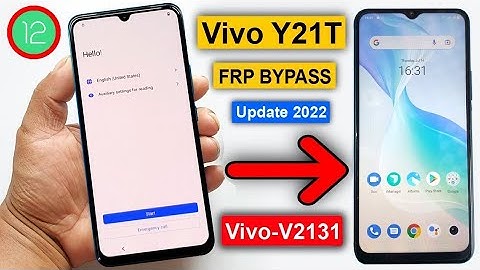 Vivo Y21T Frp Bypass Android 12 New Update 2022 | Vivo Y21T (V2131) Google Account Unlock Without PC
