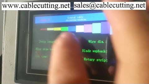 Coaxial Stripper Machine English Operating video WPM-28