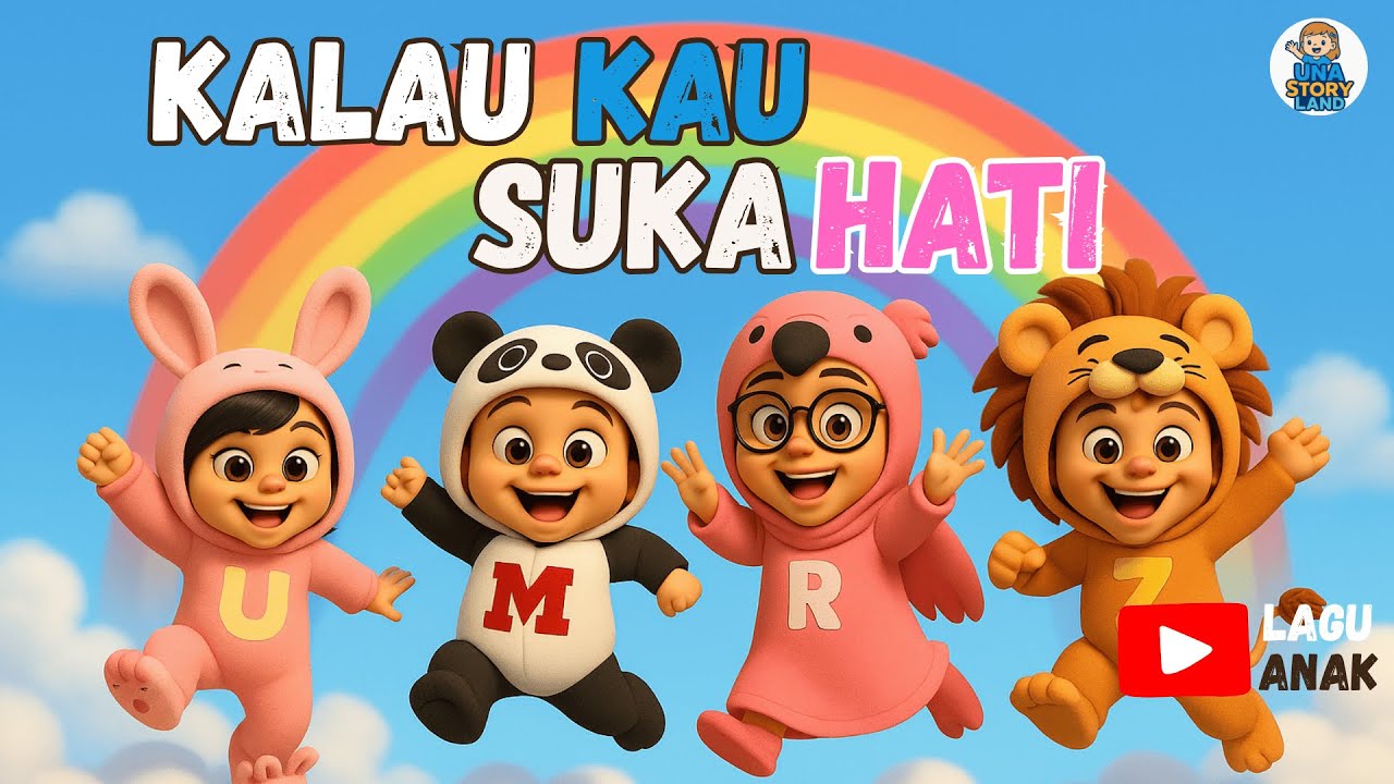 Kalau Kau Suka Hati 🐼🎶 Lagu Anak PAUD & TK | Gerak dan Lagu Edukatif + Animasi Lucu!