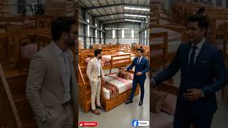 :शीशम की लकड़ी का मजबूत और स्टाइलिश डबल लेयर बेड 😍#TrendingNow #HomeDecor #BedDesign #ViralVideo