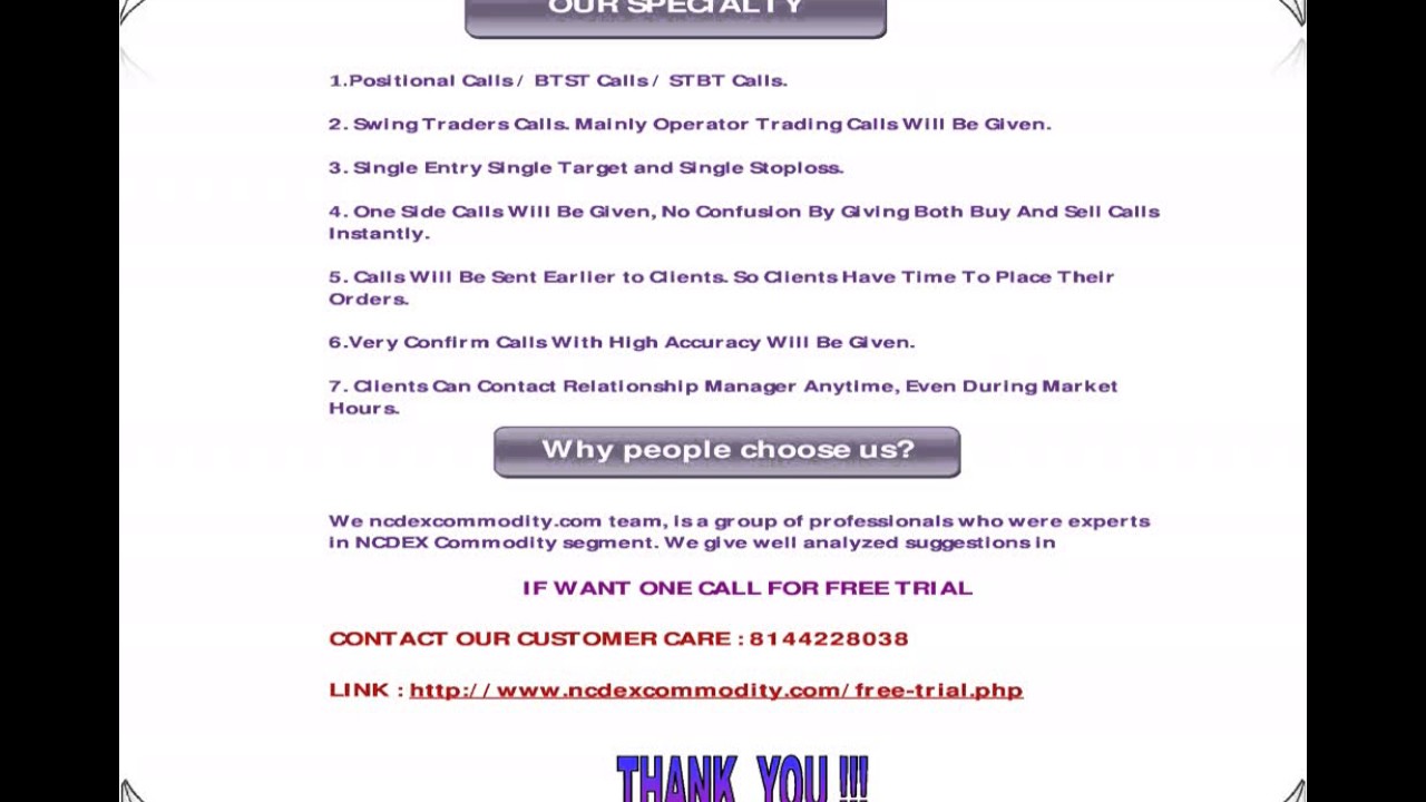 Ncdex Tips : 22 April 2013