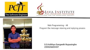 Web project Task 48 | 1st year | Semester 01 | Java Institute | Adithya Rupasinghe