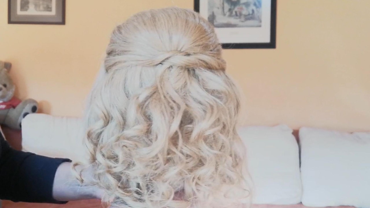 Como realizar un peinado semirecogido para novia fácil y rápido