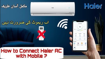 How to Connect Haier AC With Mobile | Haier DC inverter wifi settings 2023