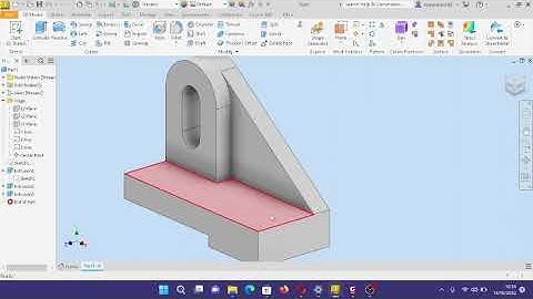 CI Bracket 2 Inventor 2023 2022 2021 2019 Tutorial step by Step #design #inventor2023