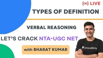Types of Definitions | Verbal Reasoning | for NTA UGC NET Paper 1 | Kumar Bharat