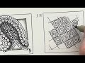 100 DP 2026 - J 11 - Variations d’un tangle - Semaine 2 - Zentangle pour débutant - Tortuca