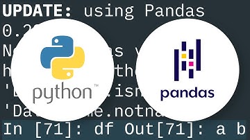How to find which columns contain any NaN value in Pandas dataframe