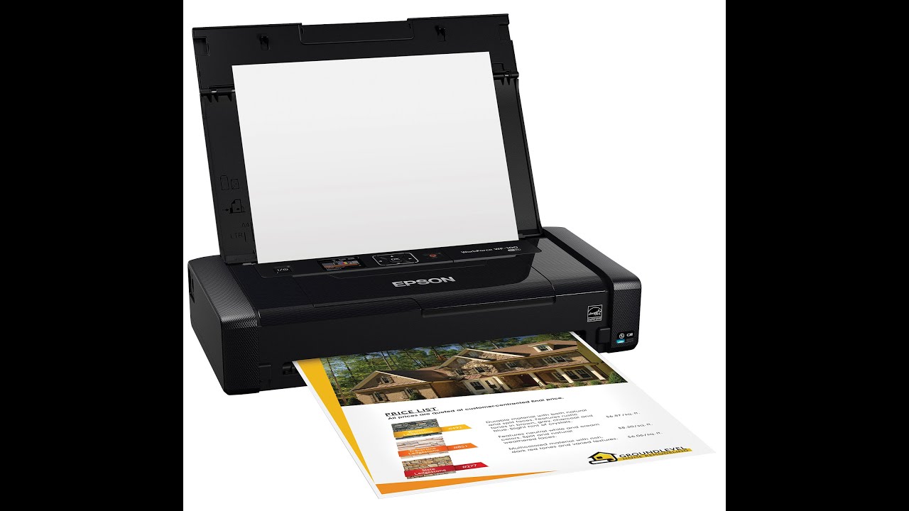 Primera vista a la impresora portátil WF-100 de Epson - YouTube