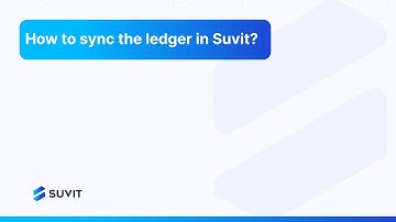 How to sync the ledger in Suvit