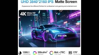 23.8 4K UHD Monitor That Looks AMAZING! 🔥 3840×2160 Gaming & Work Setup