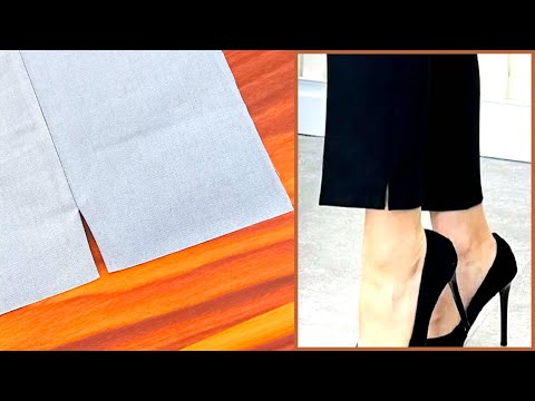 Super Easy Way to Sew Side Slit Hem