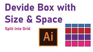 How to Split and Divide Shapes in Adobe Illustrator I Split into grid I Box equally divide.