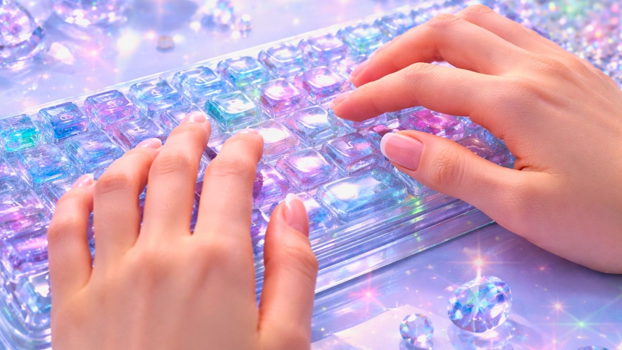 10 Minutes This Glass Jelly Keyboard ASMR Feels Unreal 💎⌨️ Ultra Satisfying