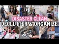 MY HOUSE IS TRASHED! DISASTER CLEAN WITH ME | DECLUTTERING &amp; ORGANIZING MOTIVATION | ALEAH MARTINS