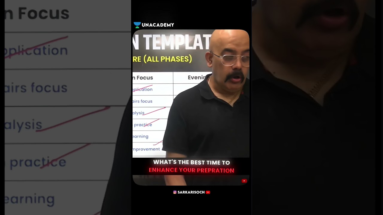 WHAT IS THE BEST TIME TO ENHANCE YOUR PREPARATION 🔥 