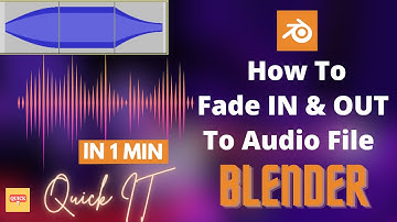 How to Fadein and FadeOut To A Audio File Using Blender?