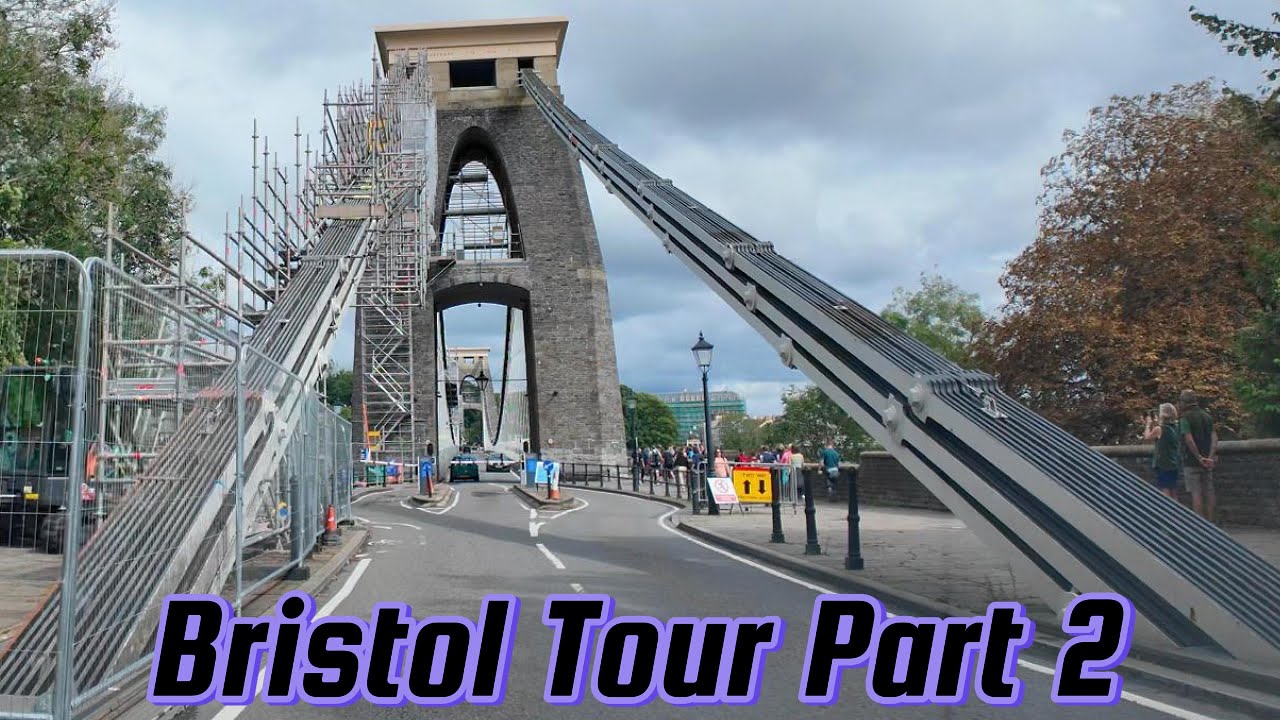 4K Driving Tour of Bristol England UK through Clifton Suspension Bridges to Bristol City Centre