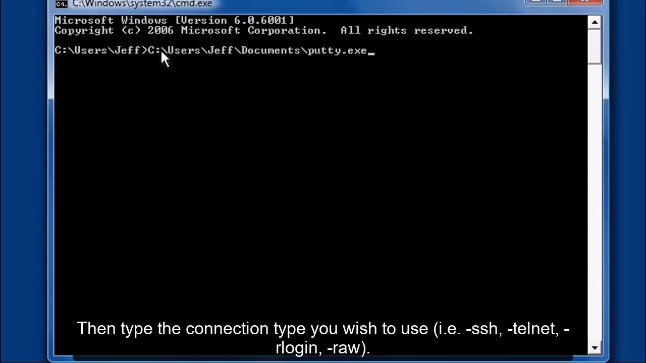 Ssh run command. Ssh connection command.