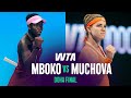 Karolina Muchova Gegen Victoria Mboko Doha Finale 2026 WTA Match Highlights