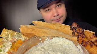 Midnight Pita & Garlic Sauce ASMR 🌙 | Juicy Chicken Bites