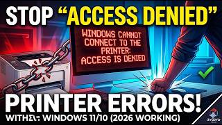 Fix "Windows Cannot Connect to the Printer: Access is Denied" (2026 Working)