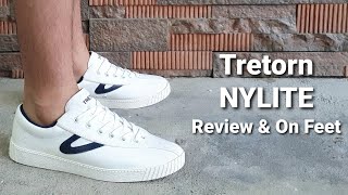 TRETORN NYLITE (WHITE/NIGHT BLUE) from RES TOE RUN - REVIEW and ON FEET | Sneakers Yo