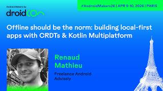 Offline Should be the norm building local first apps with CRDTs & Kotlin Multiplatform